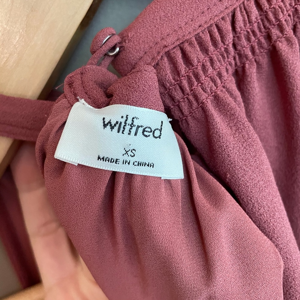 Aritzia Wilfred Effet Mini Dress Dusty Rose size XS - Picture 8 of 11
